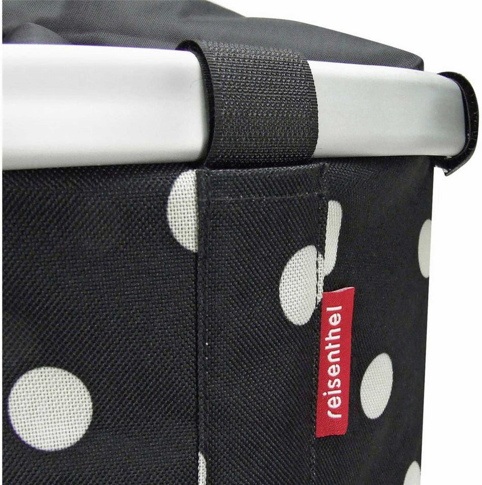 KLICKfix Reisenthel Bikebasket Lenkertasche mit Aluminumrahmen Black Dots