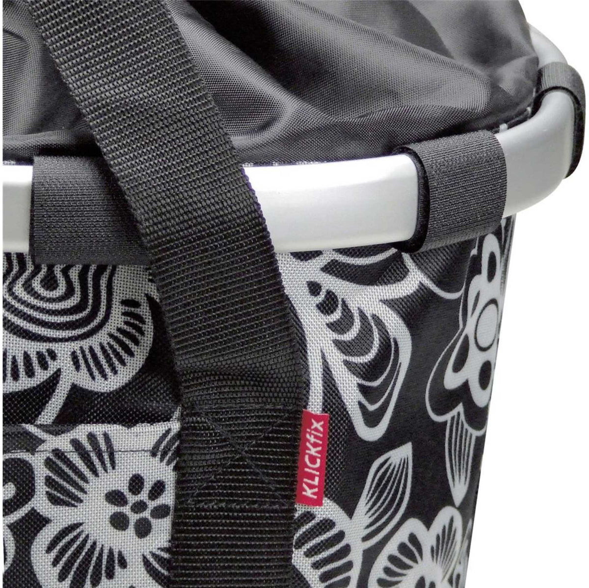 reisenthel bikebasket lenkertasche mit klickfix aufnahme KLICKfix Reisenthel Bikebasket Lenkertasche mit Aluminumrahmen Fleur-s – Biketech24