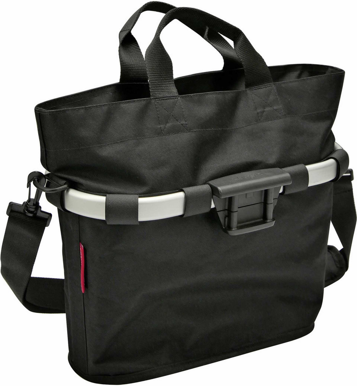 reisenthel bikebasket lenkertasche mit klickfix aufnahme KLICKfix Reisenthel Bikebasket Oval S Lenkertasche schwarz – Biketech24