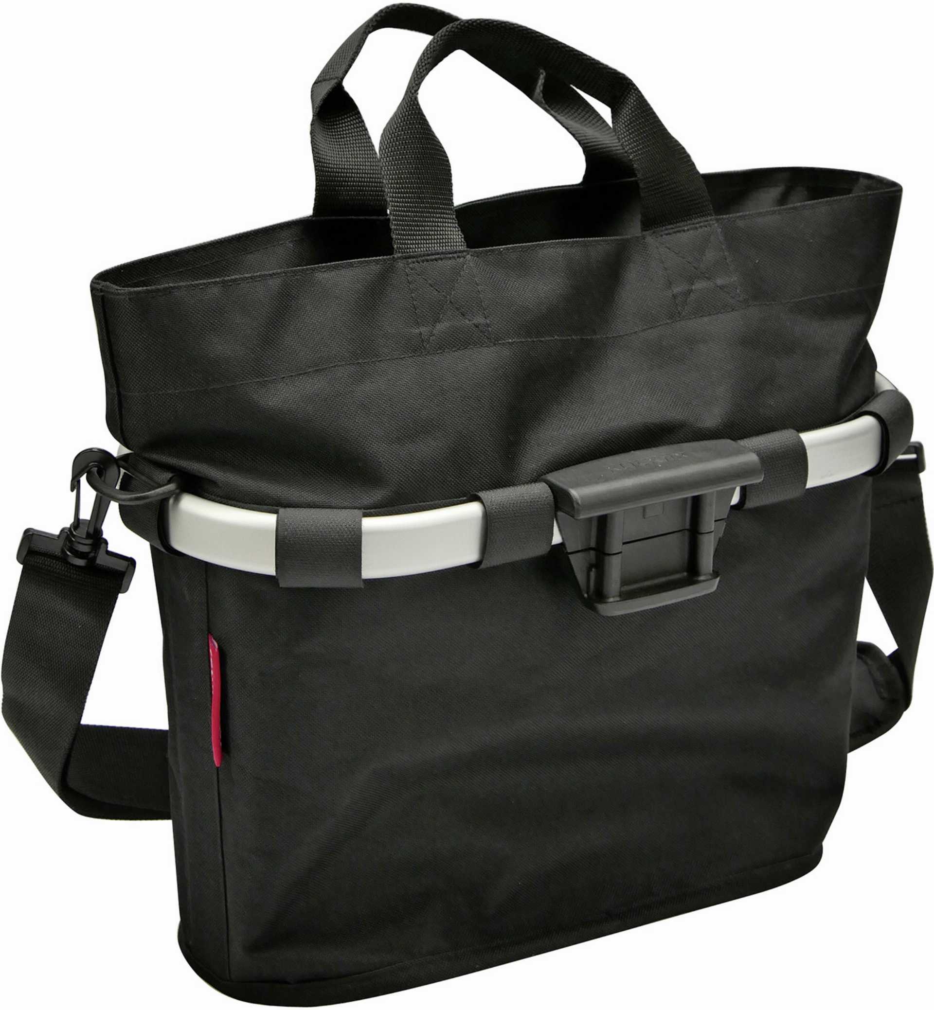 reisenthel bikebasket oval s lenkertasche mit klickfix aufnahme KLICKfix Reisenthel Bikebasket Oval S Lenkertasche schwarz – Biketech24