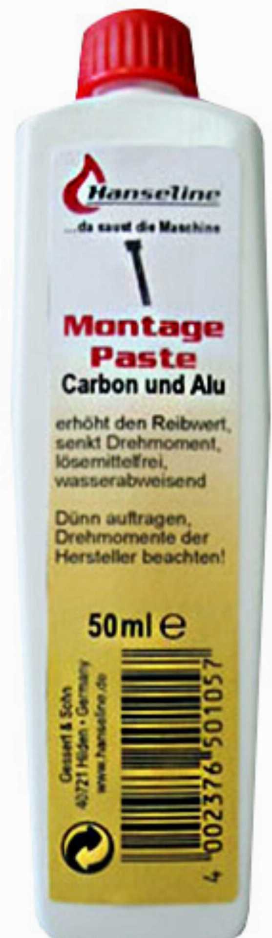 Hanseline Montagepaste Carbon Tube 50ml