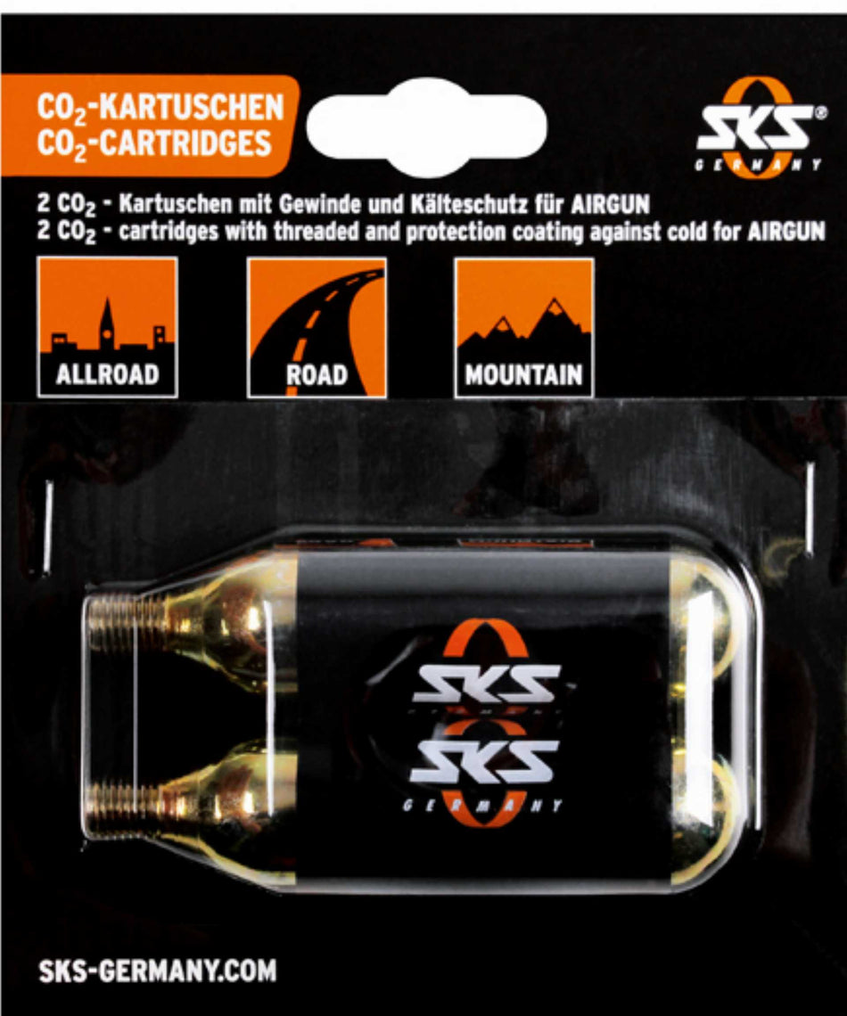 SKS GERMANY CO²-Kartuschen Set mit Gewinde