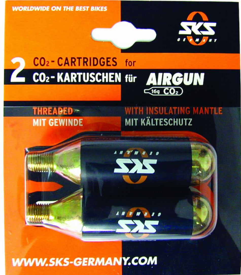 SKS GERMANY CO²-Kartuschen Set mit Gewinde