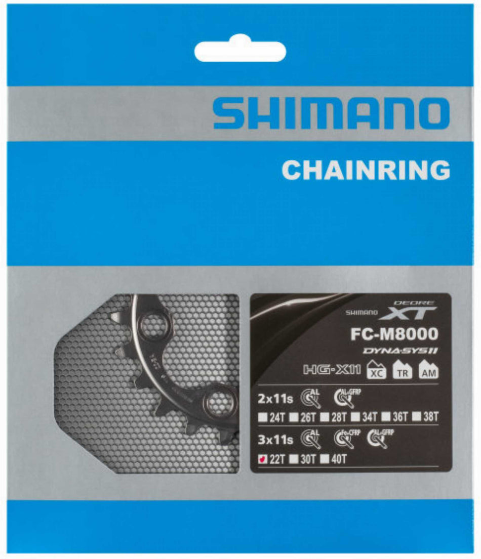 Shimano Deore XT FC-M8000 Kettenblatt 3-fach schwarz