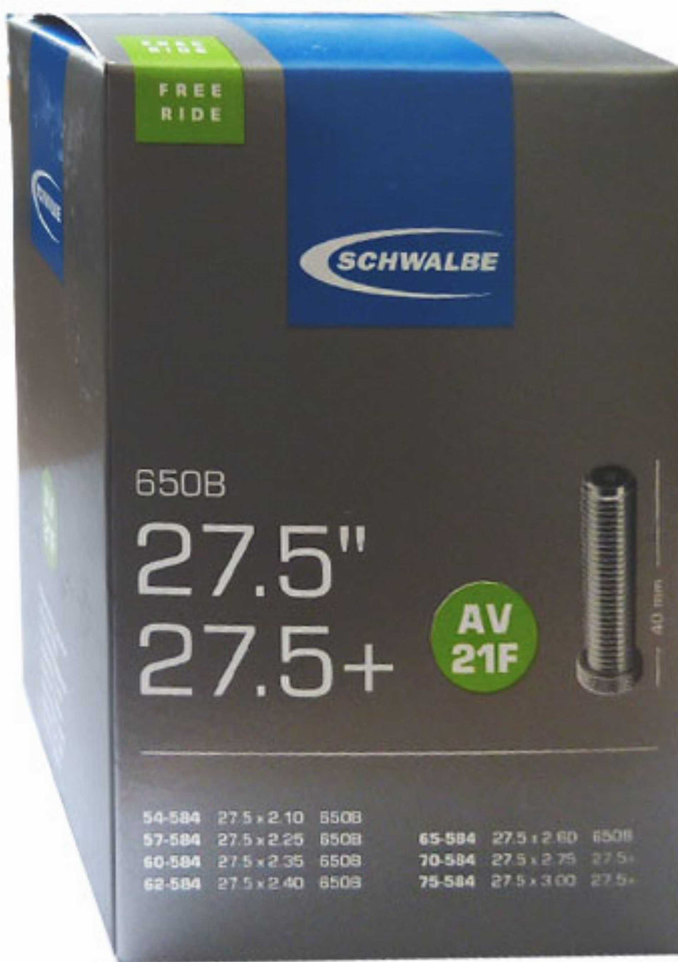 Schwalbe Nr.21F Schlauch 27,5'' plus
