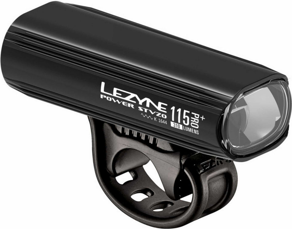 Lezyne LED Power Pro+ 115 StVZO Vorderlicht schwarz-glänzend weißes Licht
