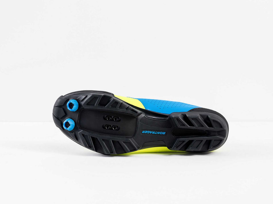 Bontrager Foray Mountain Schuhe Radioactive Yellow/Waterloo Blue