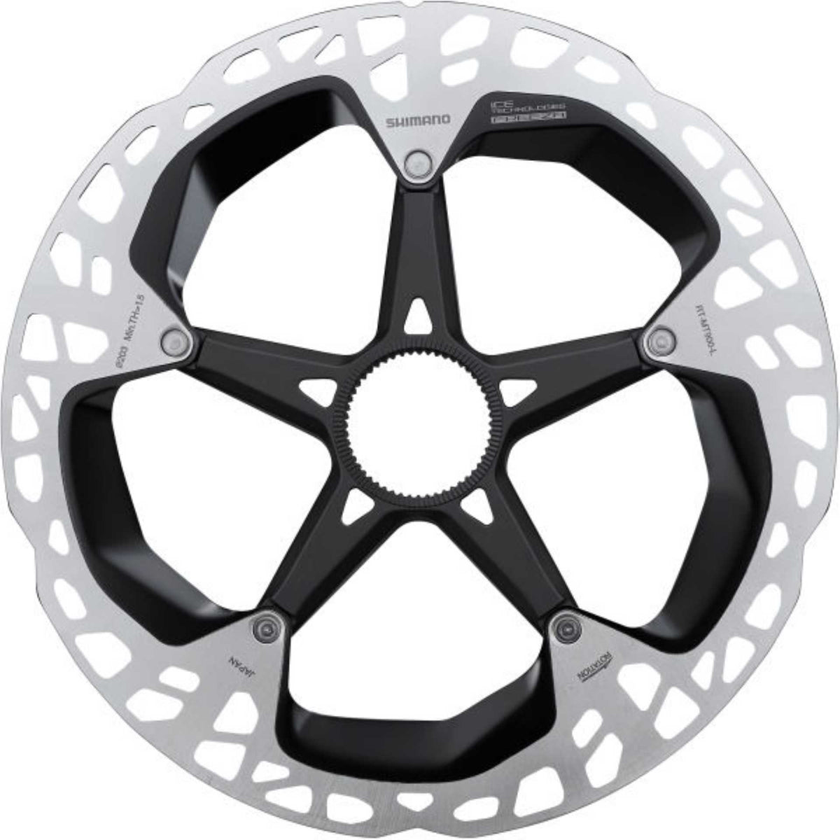 Shimano BREMSSCHEIBE RT-MT900 203 MM MIT LOCK-RING AUSSENVERZAHNUNG