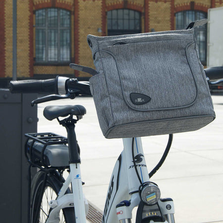 KLICKfix Allegra Fashion Lenkertasche grau – Biketech24