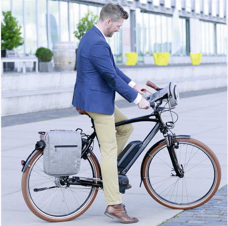 KLICKfix SmartBag Touch Lenkertasche grau – Biketech24