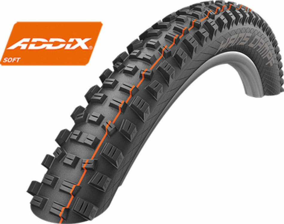 Schwalbe HANS DAMPF Perf, TwinSkin, TLR 24" Faltreifen Black 60-507