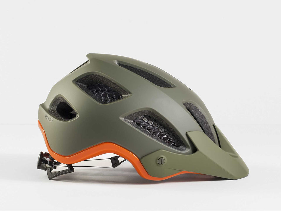 Bontrager Rally Wavecel MTB-Helm olive grey/roarange