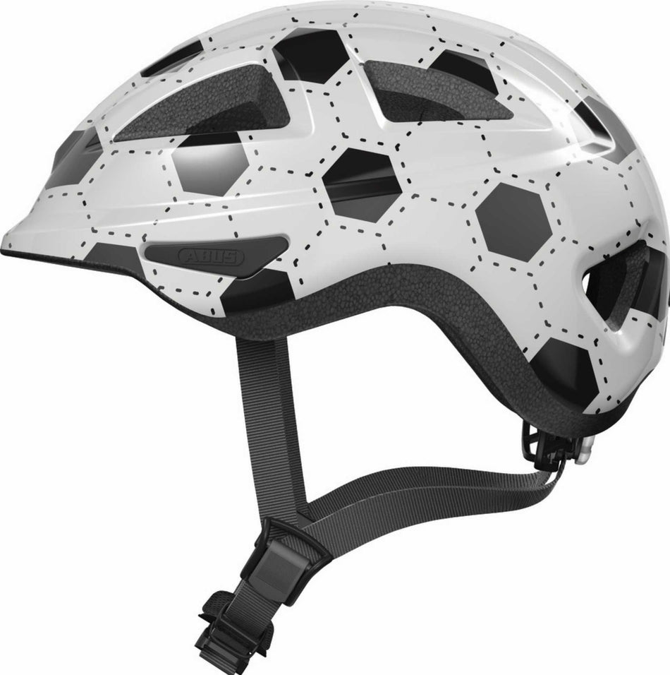 Abus Anuky 2.0 Kinder-Helm white Fussball