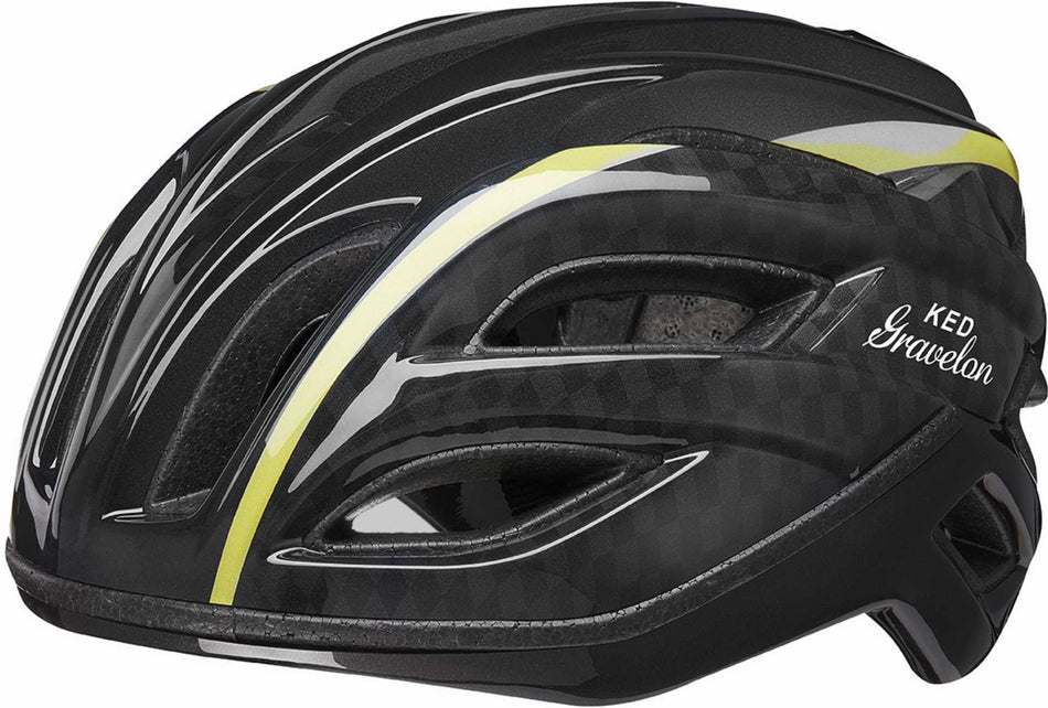 KED Gravelon Rennrad-Helm checkered flag