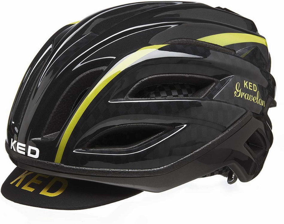 KED Gravelon Rennrad-Helm checkered flag