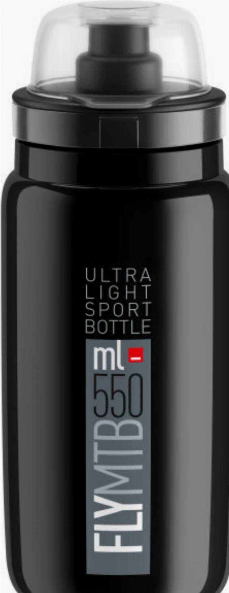 mountainbike trinkflasche Elite Fly MTB Trinkflasche schwarz/grau – Biketech24