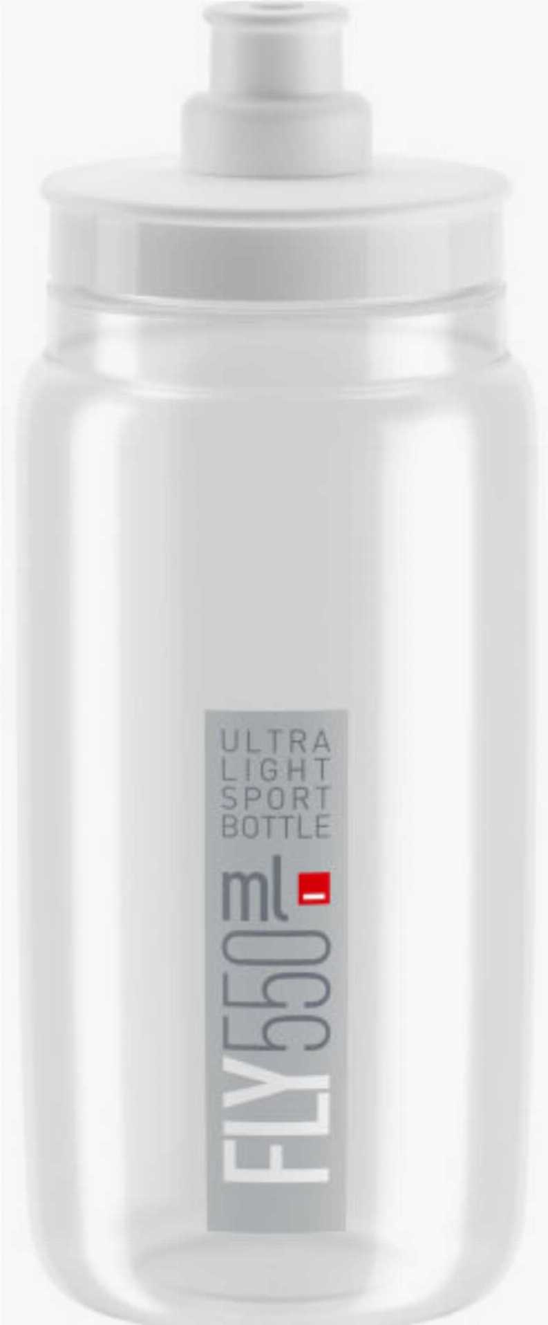 Elite Fly Trinkflasche transparent/grau