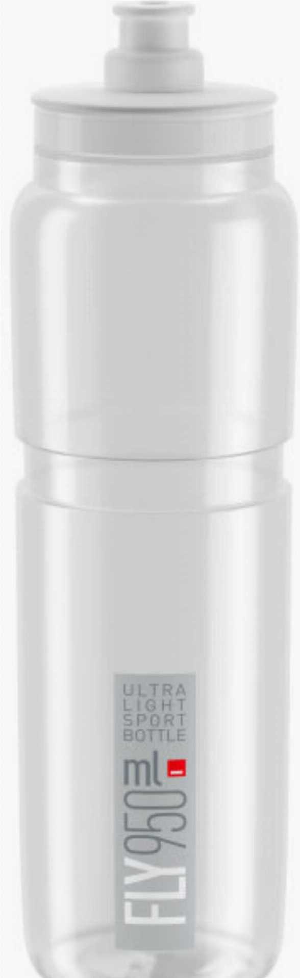 Elite Fly Trinkflasche transparent/grau