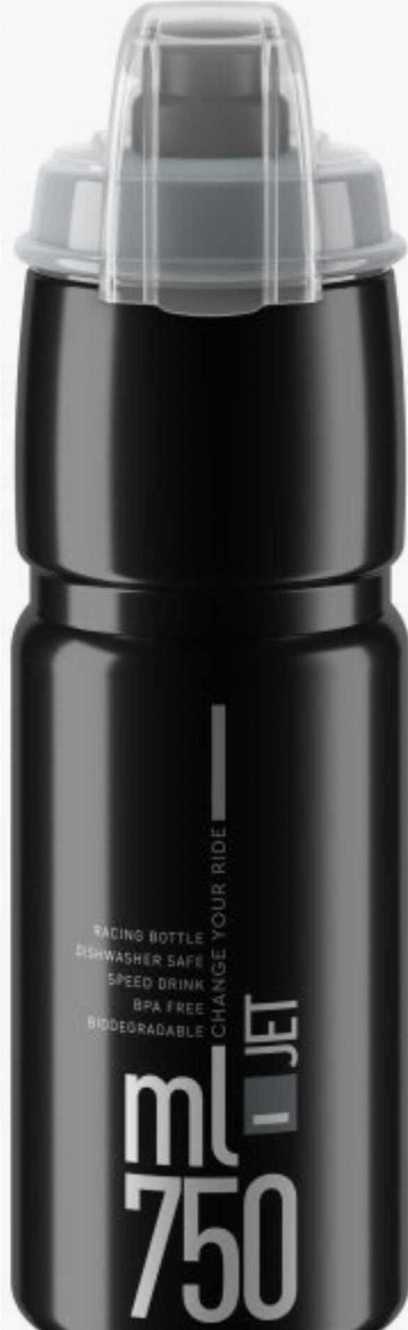 Elite Jet Plus Trinkflasche schwarz/grau