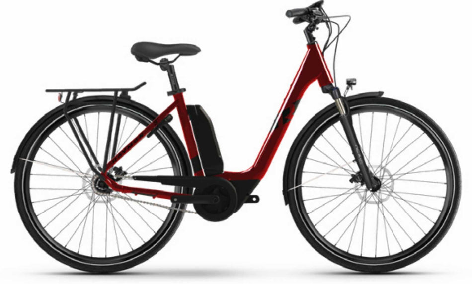 Raymon CityRay E 4.0 CB 500 Wh E-Bike 28" Wave darkred/black