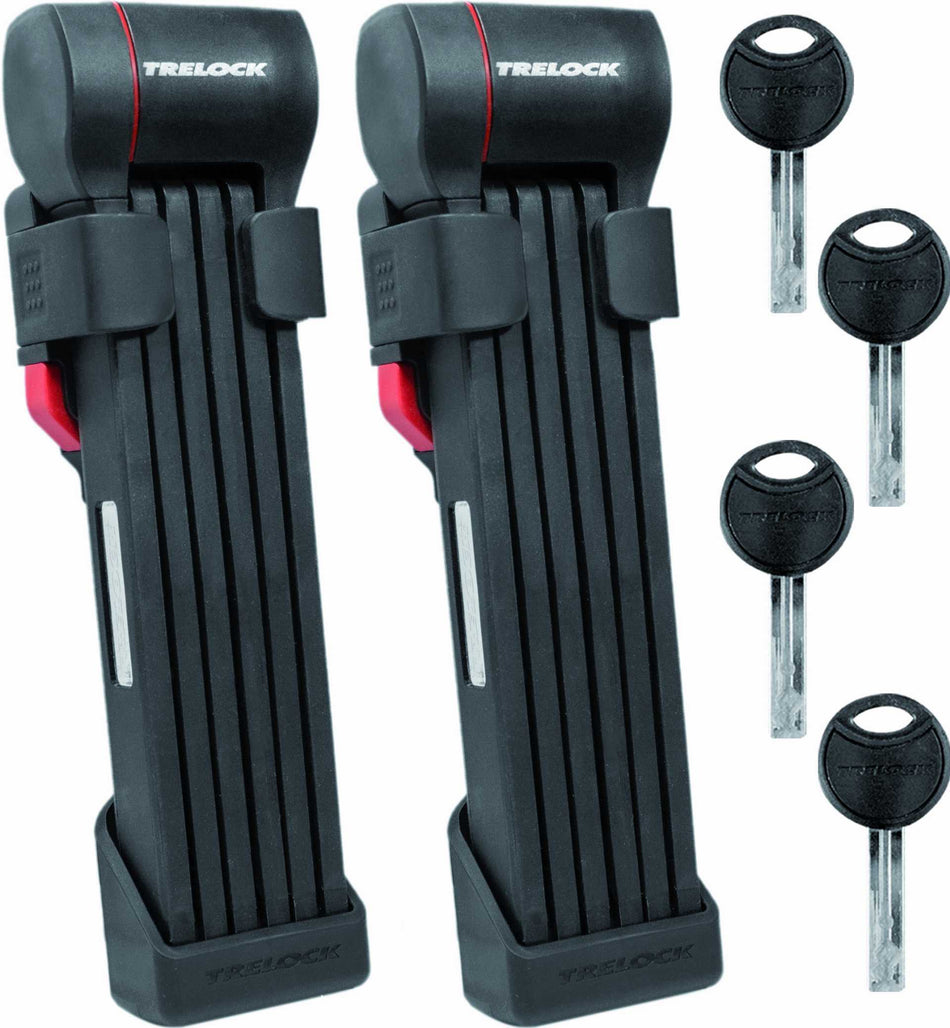 B-Ware - Trelock FS 480 Cops® ZF 480 X-Press Twin Faltschloss schwarz 100 cm (Gebrauchtware)