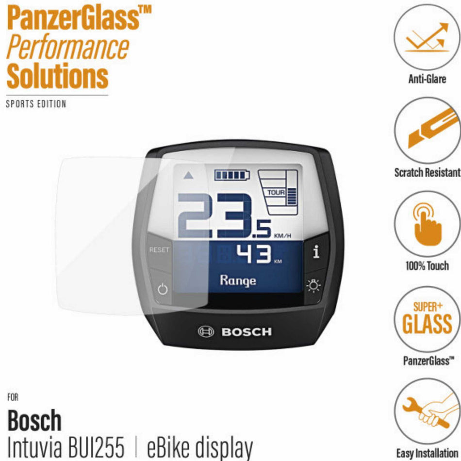 PanzerGlass E-Bike Displayschutz Bosch Intuvia Bui 255
