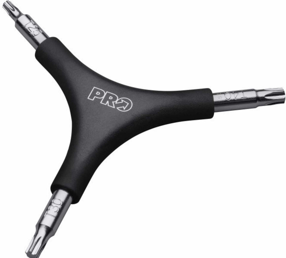 PRO Y-Dreiarmschlüssel Innensechs rund schwarz/silber T25/T30/T40