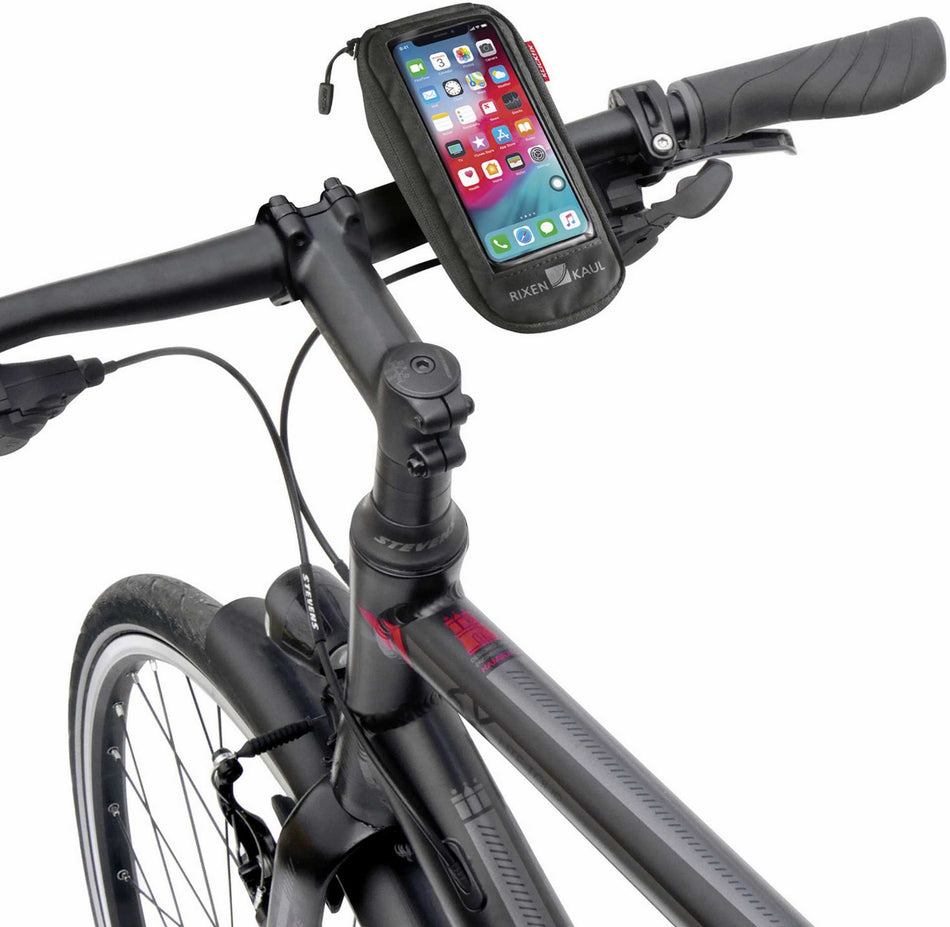 KLICKfix Phonebag Comfort Smartphonetasche transparent/schwarz