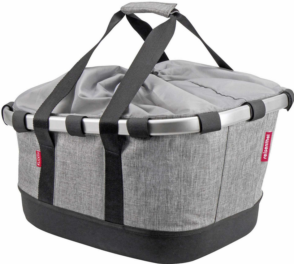 KLICKfix Bikebasket GT Gepäckträgertasche für Racktime grau