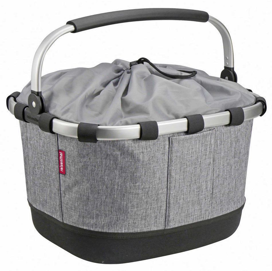 KLICKfix Reisenthel Carrybag GT Gepäckträgertasche mit Aluminumrahmen für Racktime grau