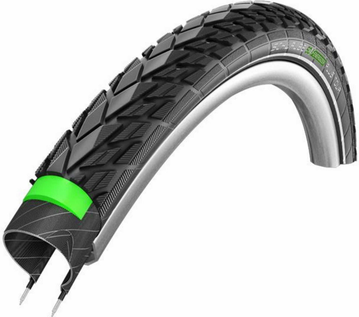 Schwalbe Energizer Plus Tour Addix E Performance Line, Tube, Drahtreifen 28" TwinSkin, GreenGuard black-reflex - 40-622