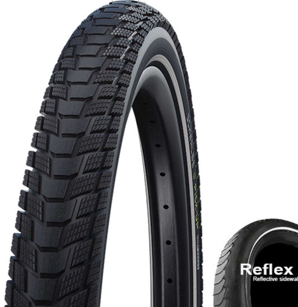 Schwalbe Pick-Up Addix E Performance Line, Tube, Drahtreifen 27,5" TwinSkin, Super Defense black-reflex