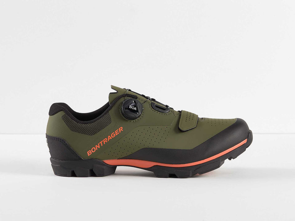 Bontrager Foray MTB-Schuhe olive grey/radioactive orange