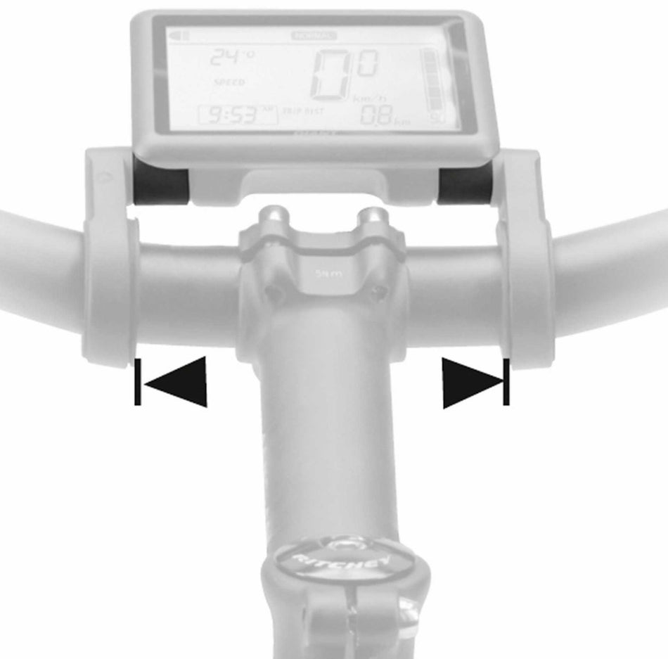 KLICKfix Display Spacer Distanzhülsen für E-Bikes schwarz