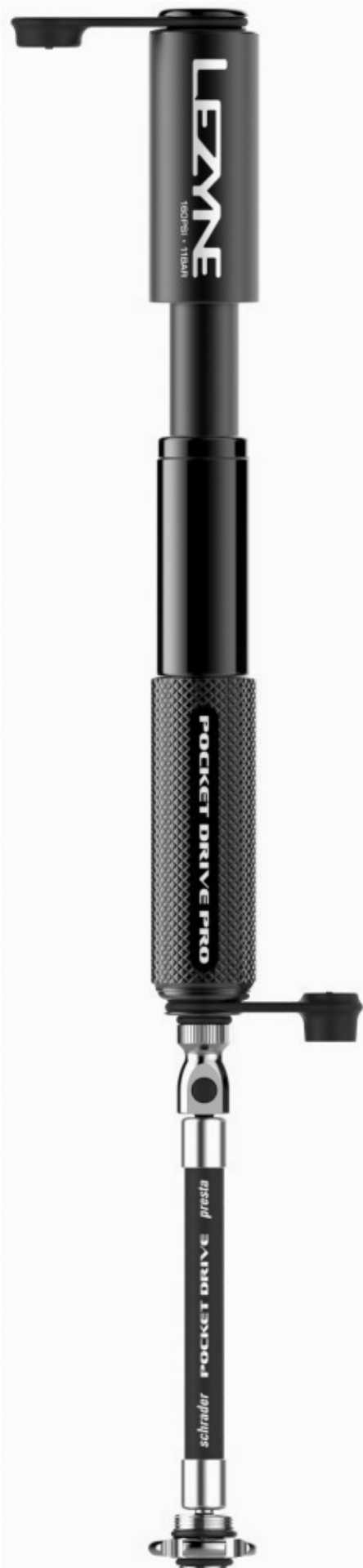 Lezyne Fahrrad Minipumpe Pocket Drive PRO mattschwarz