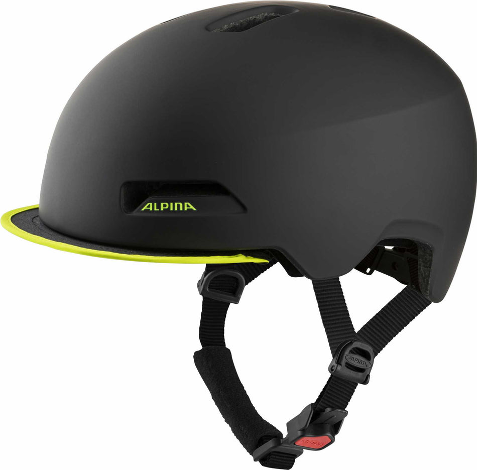 Alpina Brooklyn Helm black-neon-yellow matt