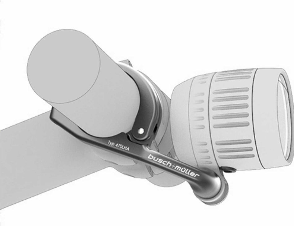 Busch & Müller Lampenhalter für 35,0 mm Lenker für Dynamo- und E-Bike Scheinwerfer
