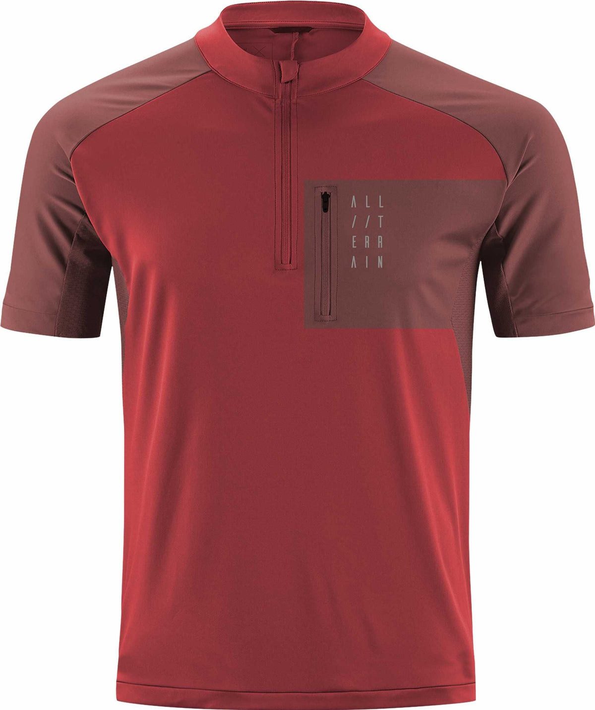 Cube ATX Trikot Half Zip Kurzarm red - XL