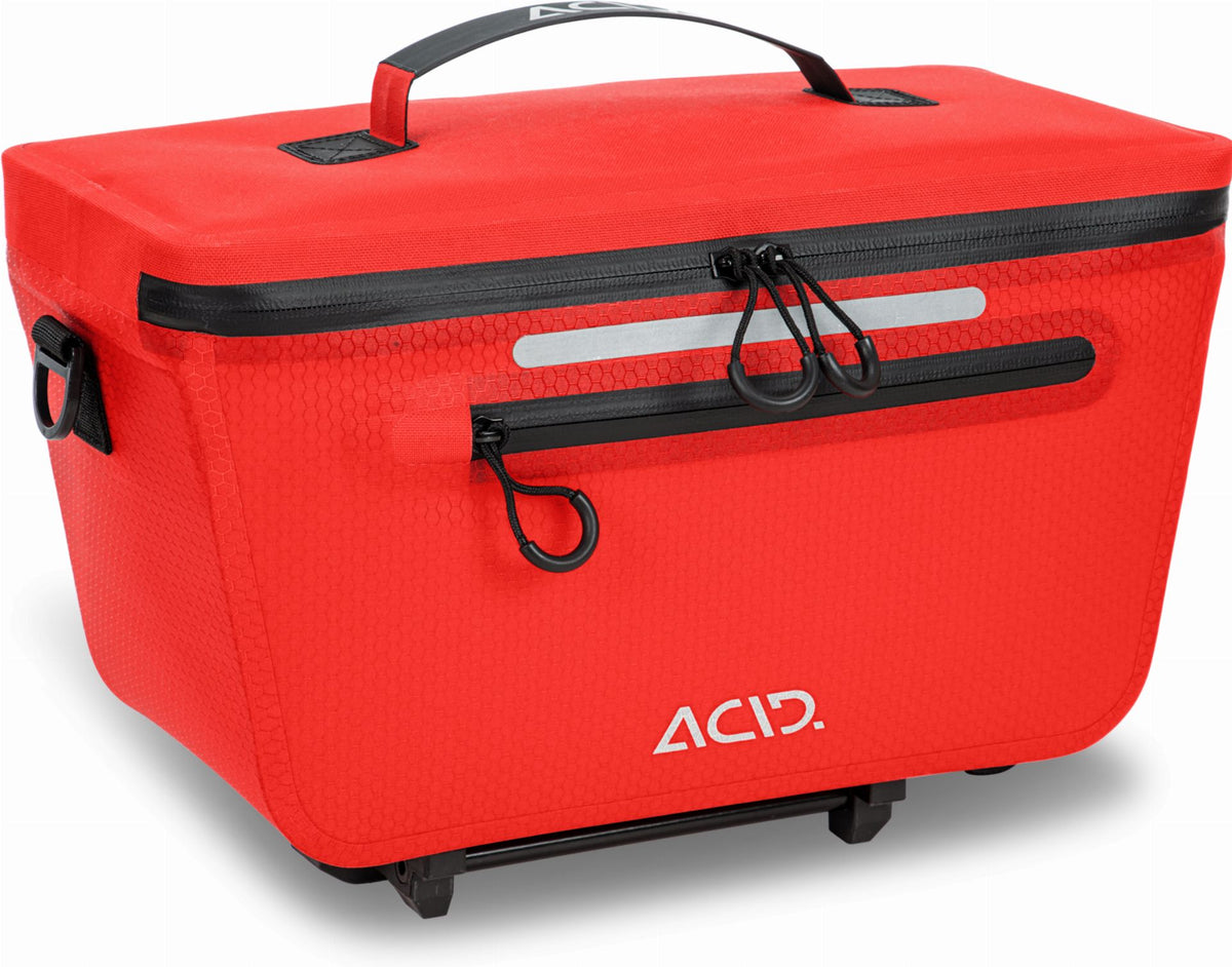 Acid Gepäckträgertasche Trunk Pro RILink flame ́n ́black 10 L