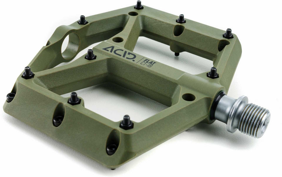 Acid Pedale FLAT C1-IB olive green 115 x 100 x 19 mm