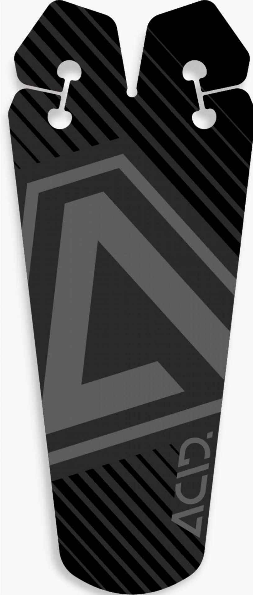 Acid Schutzblech Splash black´n´flashgrey 110 x 270 mm