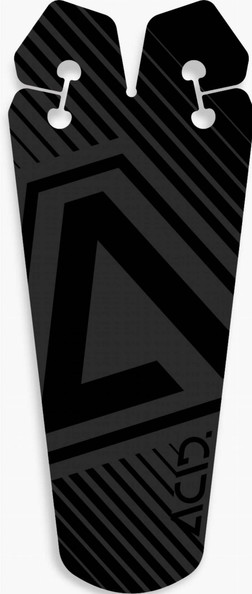 Acid Schutzblech Splash black´n´glossy black 110 x 270 mm