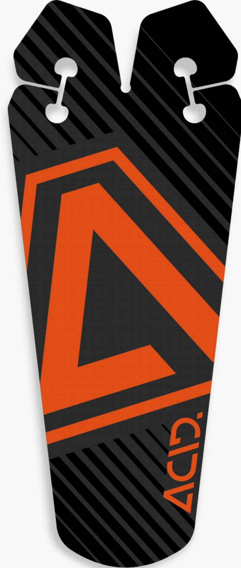 Acid Schutzblech Splash black´n´orange 110 x 270 mm