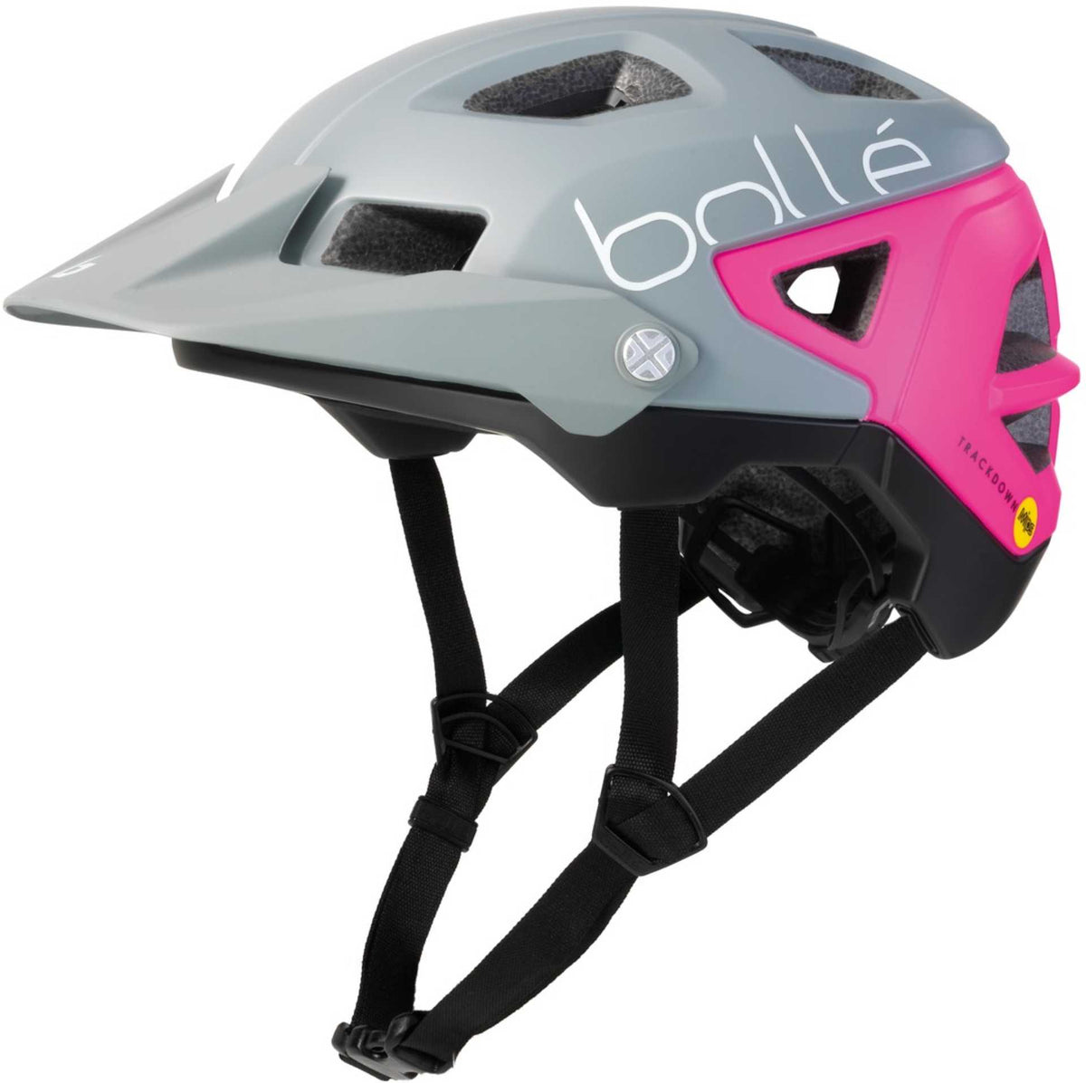 Bolle Trackdown Mips MTB-Helm matte grey/neon pink – Biketech24