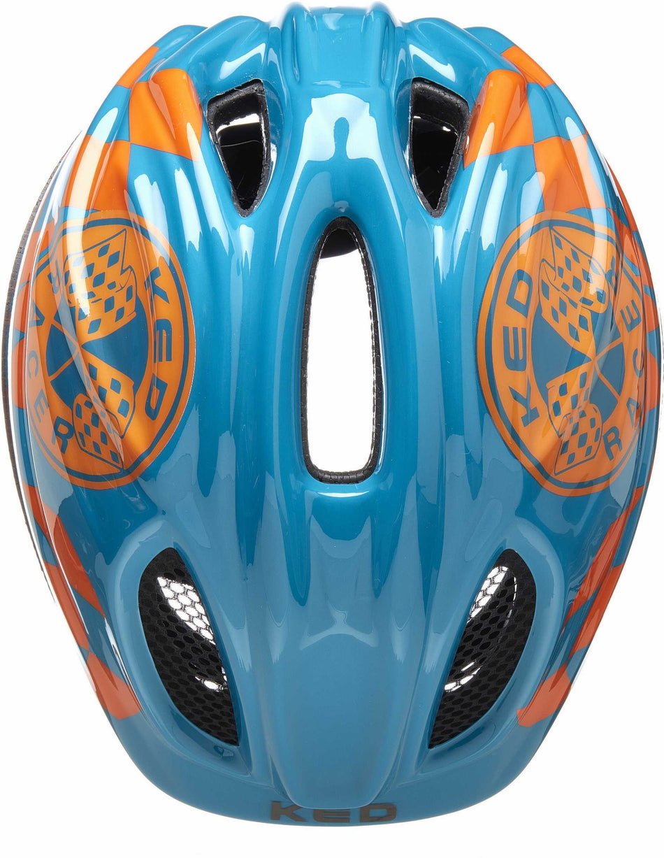 KED Meggy II Trend Kinder-Helm racer petrol orange