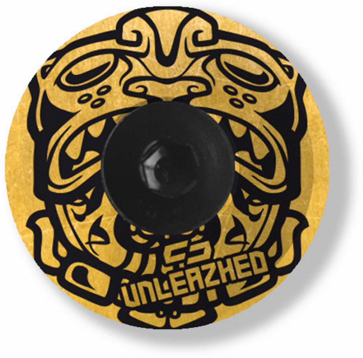 Unleazhed AL01 Top Cap Aluminium Design Skin 1 pcs, 1 aluminium screw M6 eldorado gold