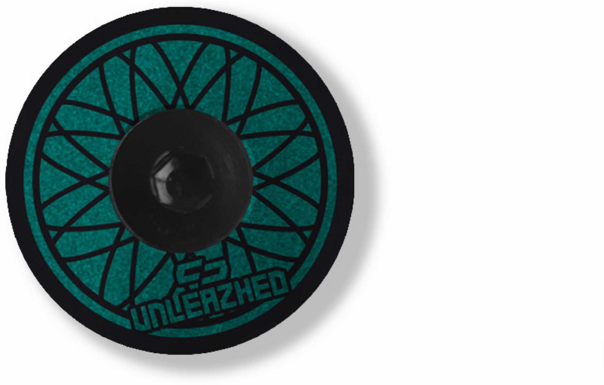 Unleazhed AL01 Top Cap Aluminium Design Skin 1 pcs, 1 aluminium screw M6 tatanka tourquise