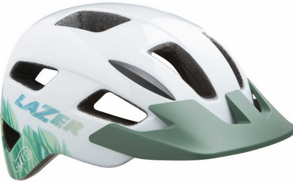 Lazer Gekko Kinder-Helm + NET white tropical 50-56 cm