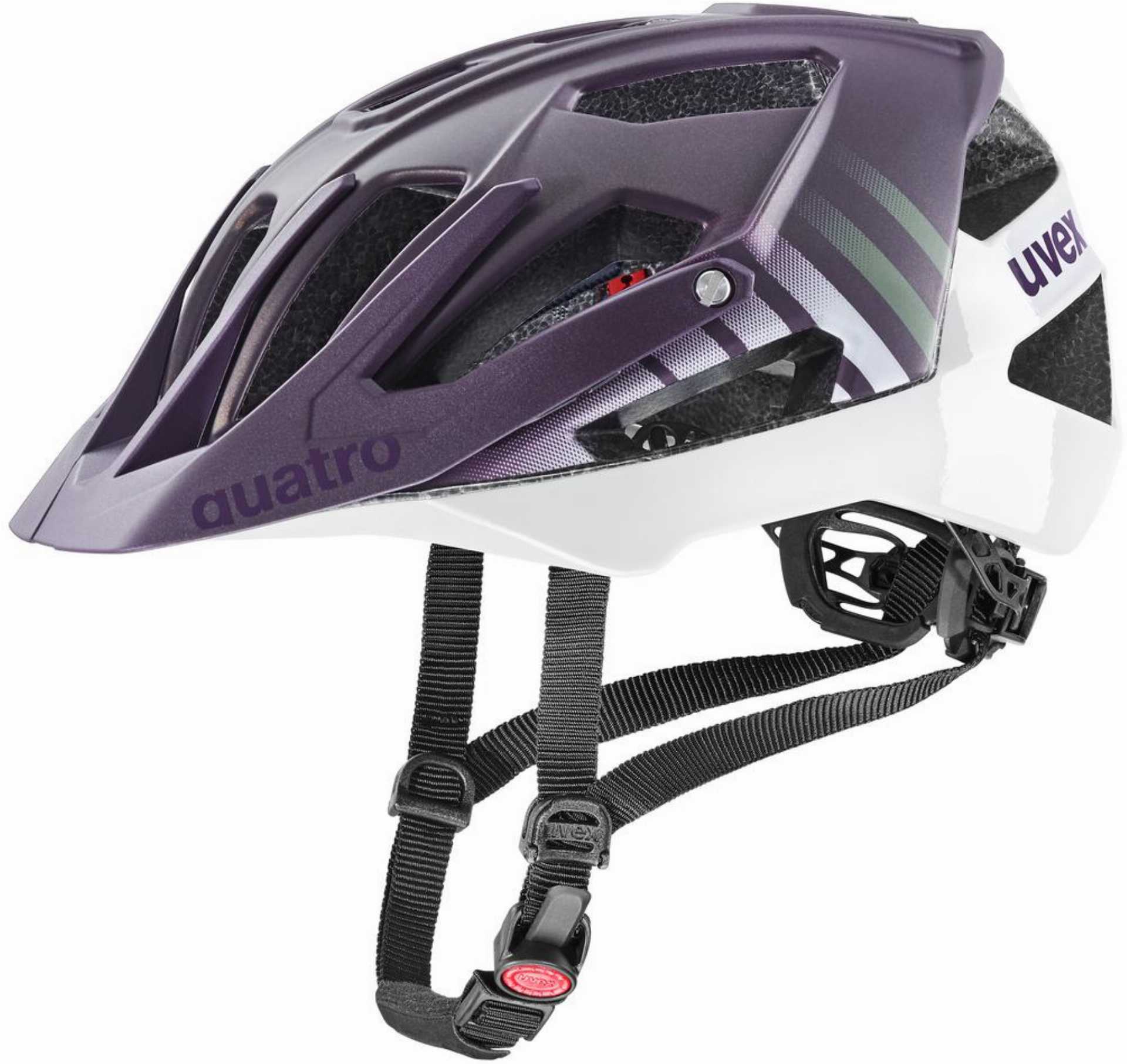 Uvex Quatro CC MTB-Helm plum - white matt - 56-61 cm
