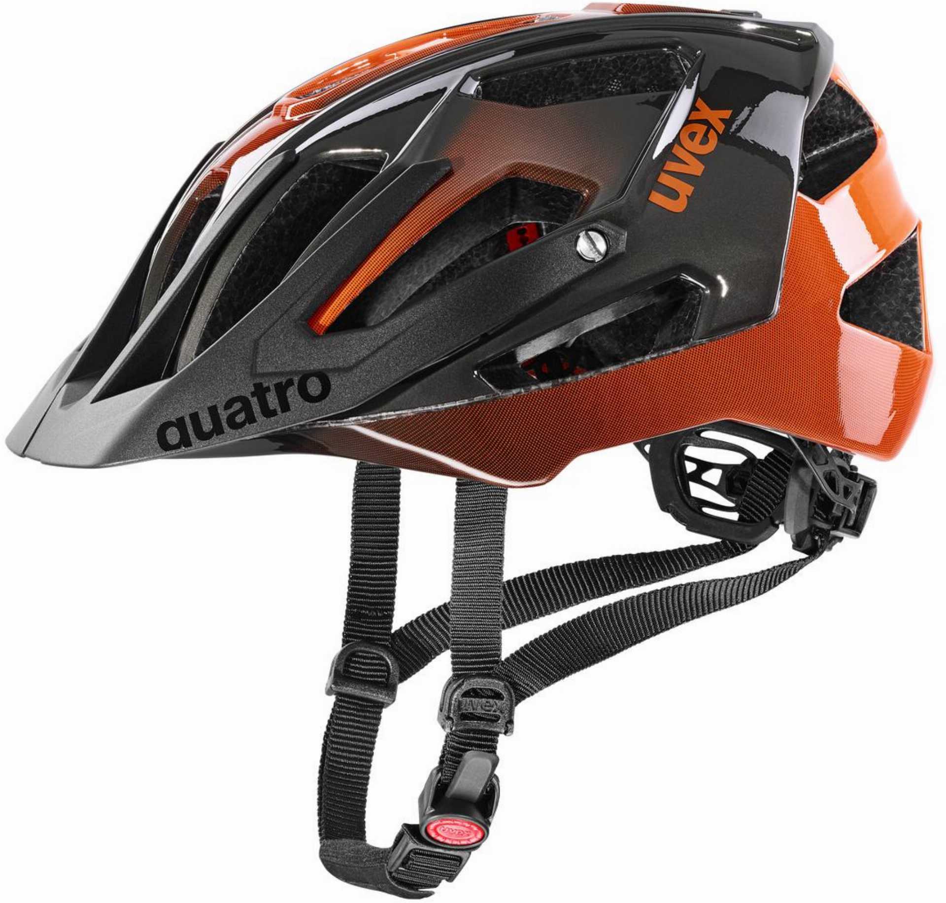 Uvex Quatro MTB-Helm titan - orange - 52-57 cm